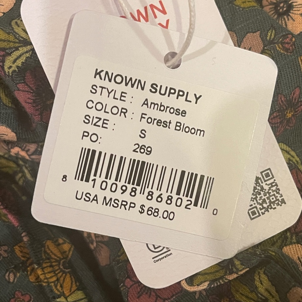 NEW! Known Supply Ambrose Forest Bloom Mini Dress Size Small NWT! - Picture 14 of 14